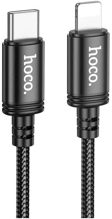 Кабел за данни и зареждане USB-C - Lightning HOCO X89, 27W, 2m, Черен