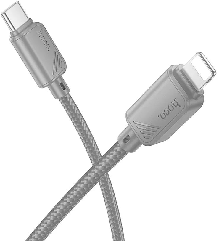 USB-C to Lightning Data and Charging Cable HOCO X113, 27W, 1m, Gray