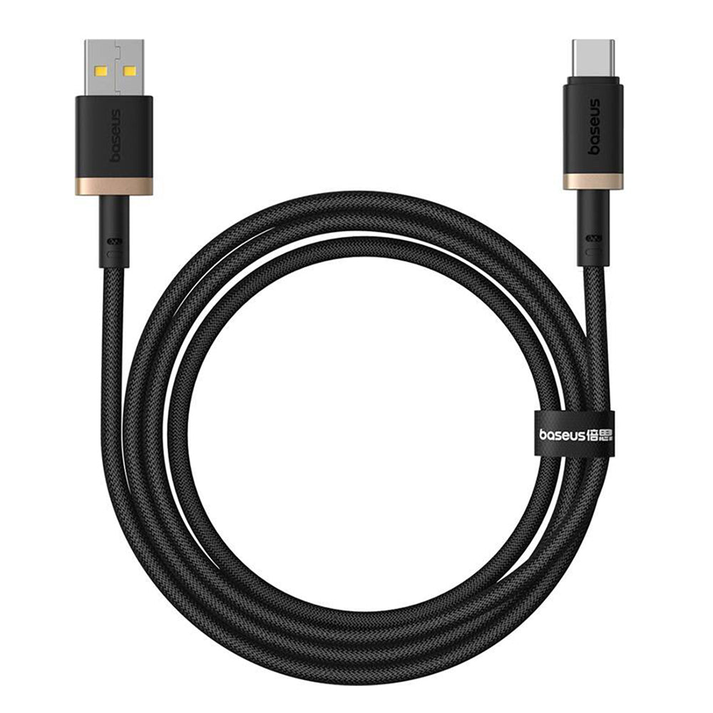 Кабел за данни и зареждане USB-A - USB-C Baseus Dura Series, 60W, 1m, Златист P10377802U01-00