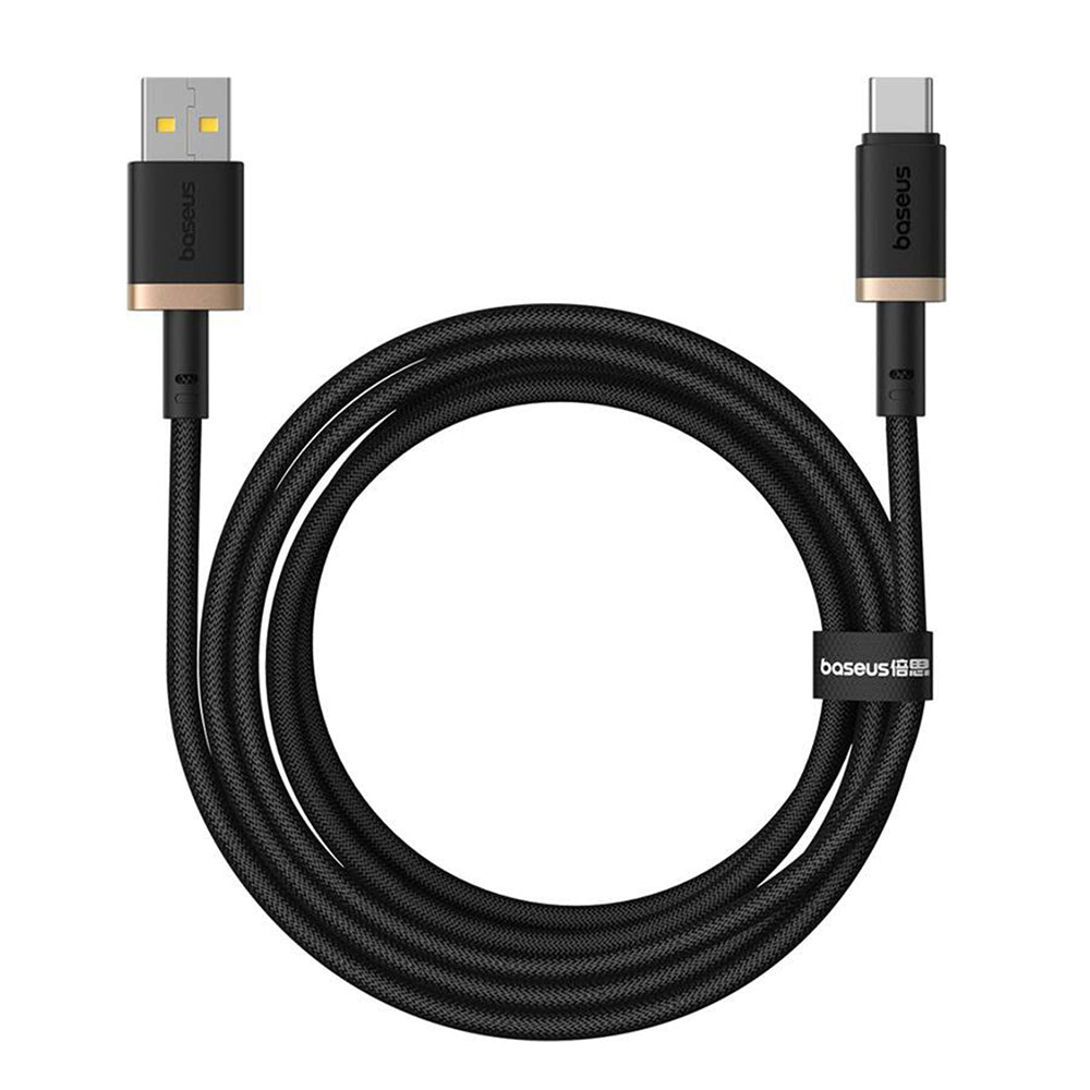 Кабел за данни и зареждане USB-A - USB-C Baseus Dura Series, 60W, 2m, Златист P10377802U01-02
