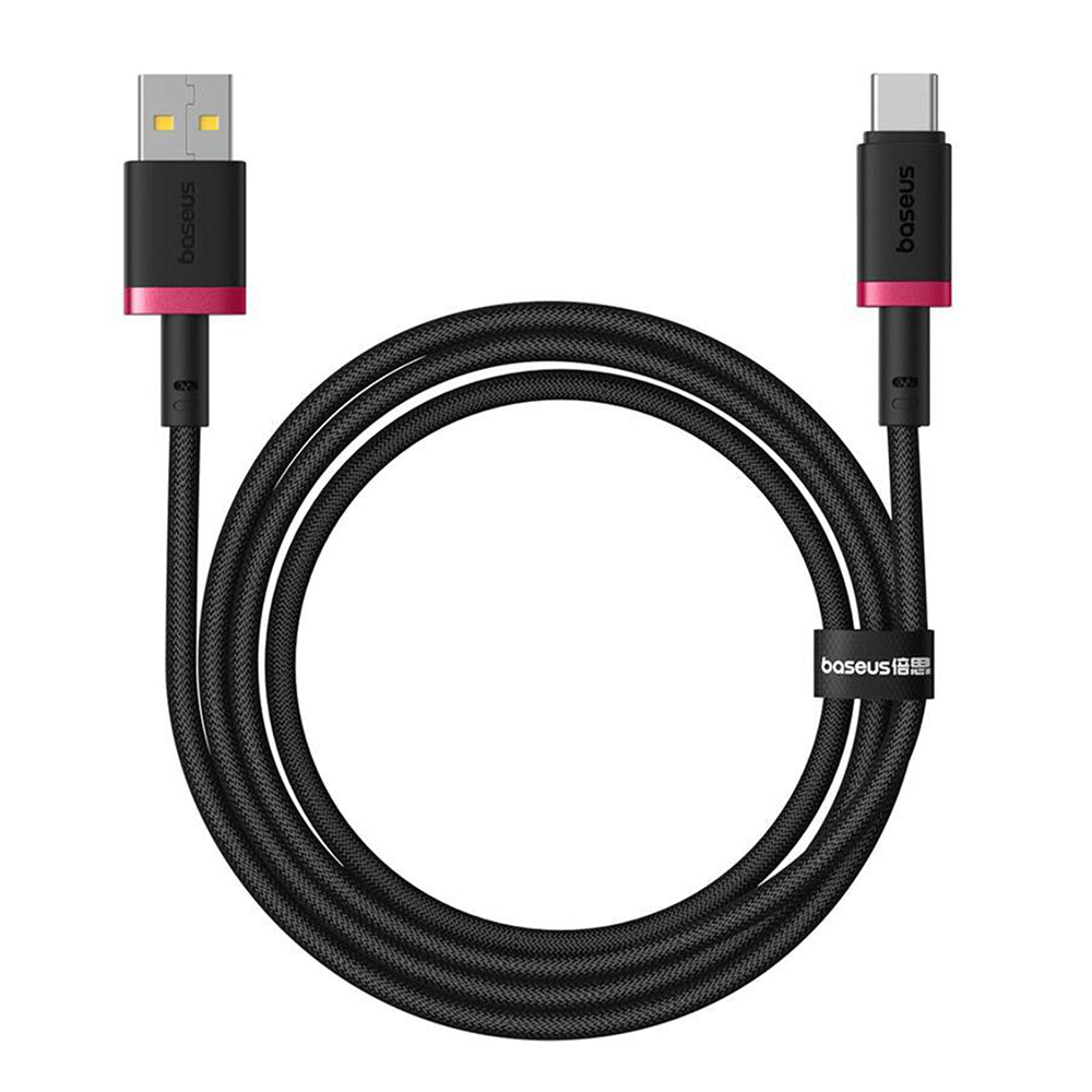 Кабел за данни и зареждане USB-A - USB-C Baseus Dura Series, 60W, 2m, Червен P10377802U01-03