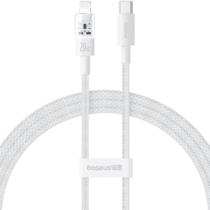 Кабел за данни и зареждане USB-C - Lightning Baseus Gem, 20W, 1m, Бял P10373001211-00