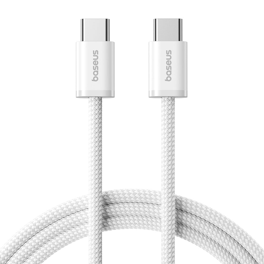 Кабел за данни и зареждане USB-C - USB-C Baseus Dynamic 4 Series, 100W, 1m, Бял P10381400211-00