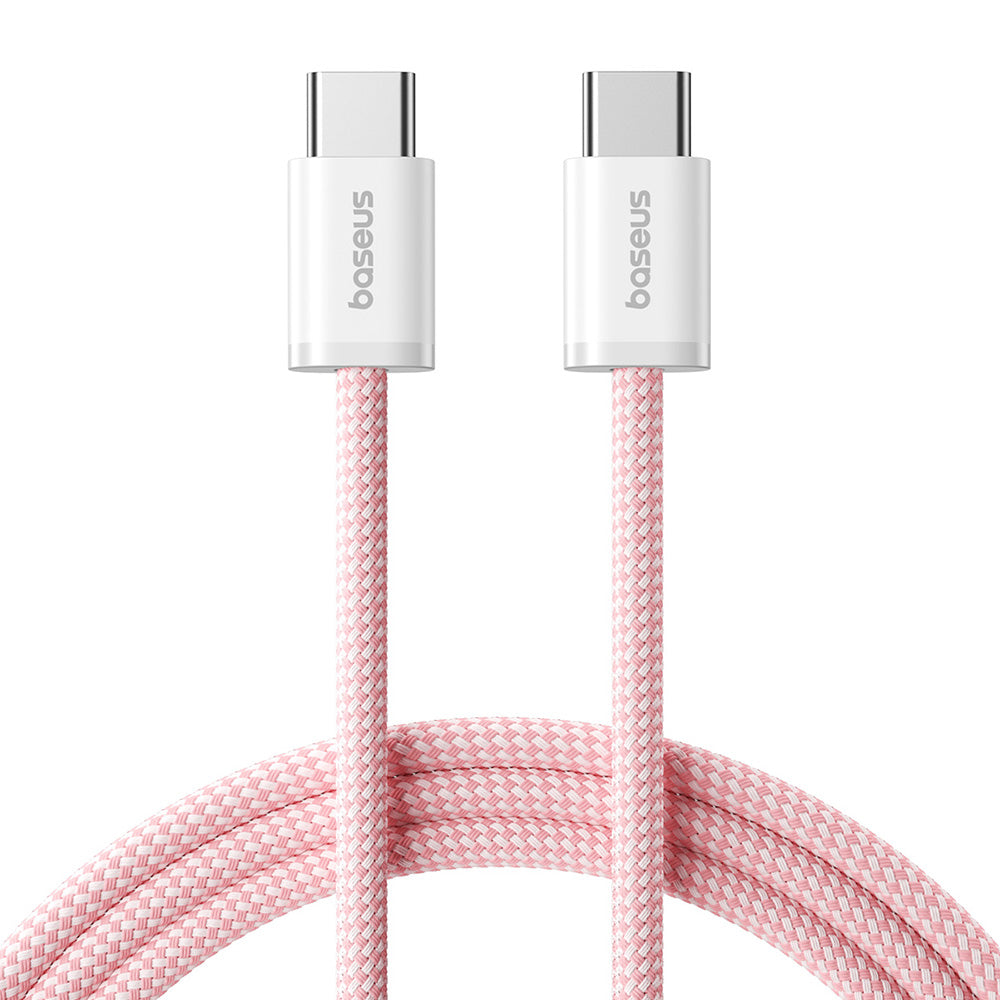 Кабел за данни и зареждане USB-C - USB-C Baseus Dynamic 4 Series, 100W, 1m, Розов P10381400411-00