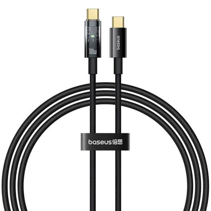 Кабел за данни и зареждане USB-C - USB-C Baseus Explorer, 100W, 1m, Черен P10319703111-00