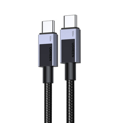 Кабел за данни и зареждане USB-C - USB-C UGREEN L512, 100W, 0.5m, Сив