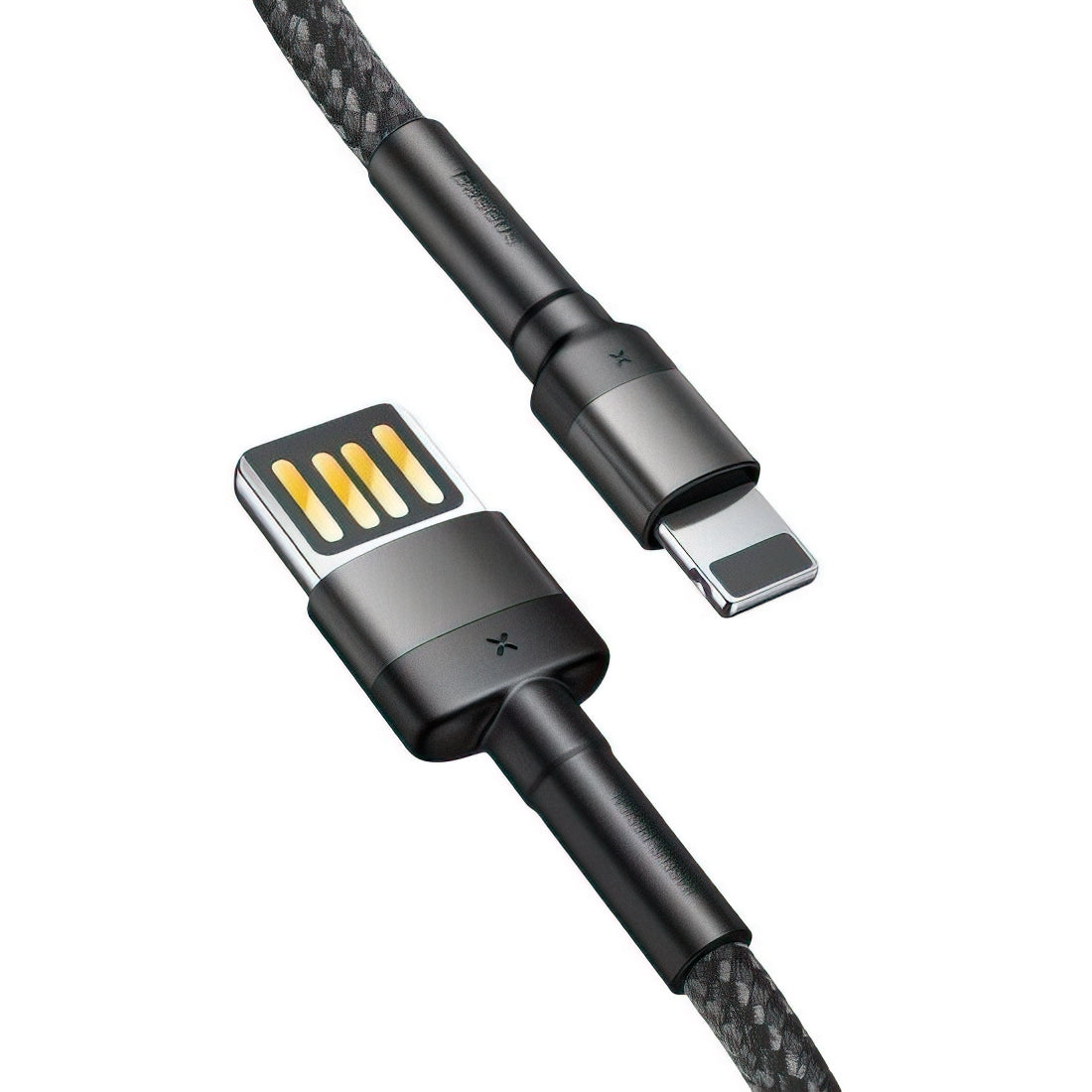Кабел за данни и зареждане USB-A - Lightning Baseus Cafule Special Edition, 18W, 1m, Сив CALKLF-GG1