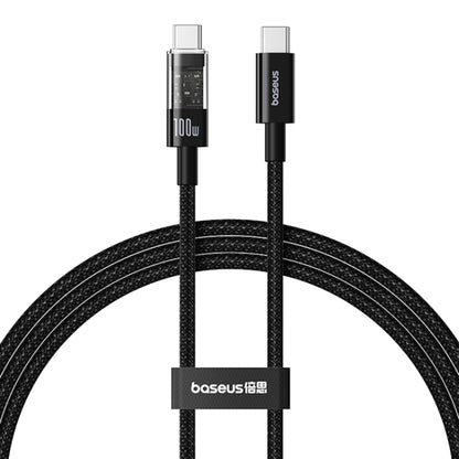 Кабел за данни и зареждане USB-C - USB-C Baseus Gem, 100W, 2m, Черен P10373000111-01