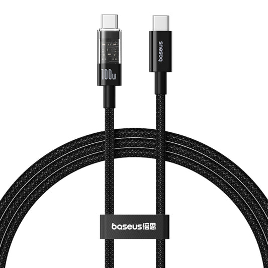 Кабел за данни и зареждане USB-C - USB-C Baseus Gem, 100W, 2m, Черен P10373000111-01