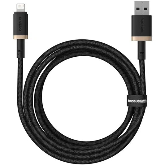 Кабел за данни и зареждане USB-A - Lightning Baseus Dura Series, 18W, 2m, Златист P10377801U01-02