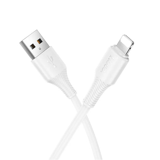 Кабел за данни и зареждане USB-C - Lightning HOCO X120, 20W, 1m, Бял