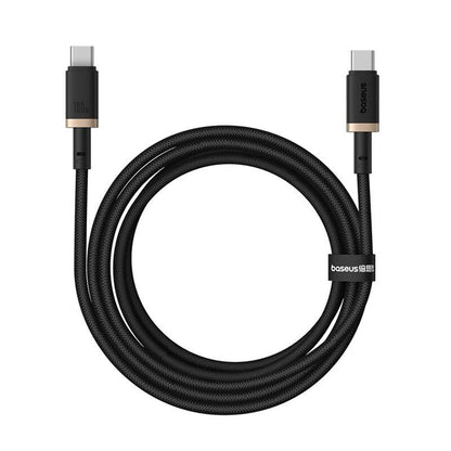 Кабел за данни и зареждане USB-C - USB-C Baseus Dura Series, 100W, 2m, Златист P10377803U01-03