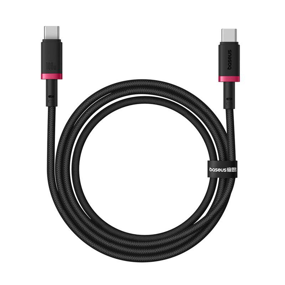 Кабел за данни и зареждане USB-C - USB-C Baseus Dura Series, 100W, 2m, Червен P10377803U01-02