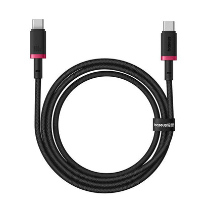 Кабел за данни и зареждане USB-C - USB-C Baseus Dura Series, 100W, 2m, Червен P10377803U01-02