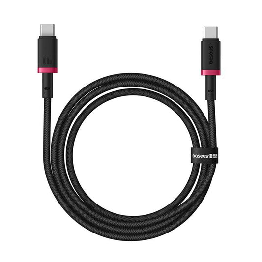 Кабел за данни и зареждане USB-C - USB-C Baseus Dura Series, 100W, 2m, Червен P10377803U01-02