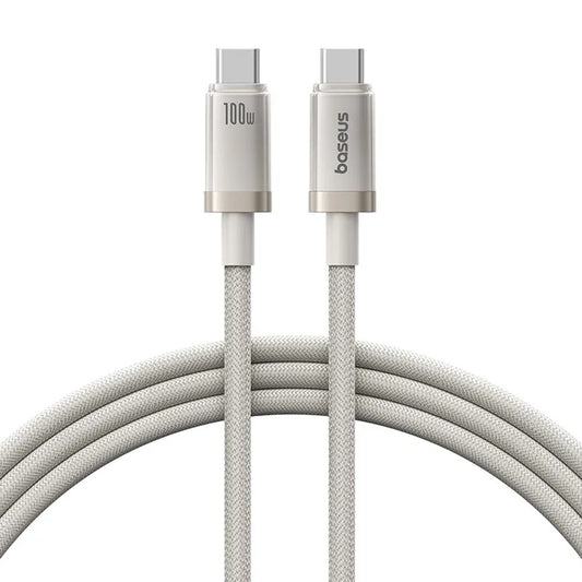 Кабел за данни и зареждане USB-C - USB-C Baseus Titanium, 100W, 1m, Сребрист P10378100G21-00