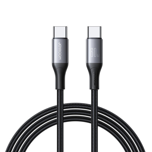 Кабел за данни и зареждане USB-C - USB-C Joyroom S-A28 Flash, 60W, 1m, Черен