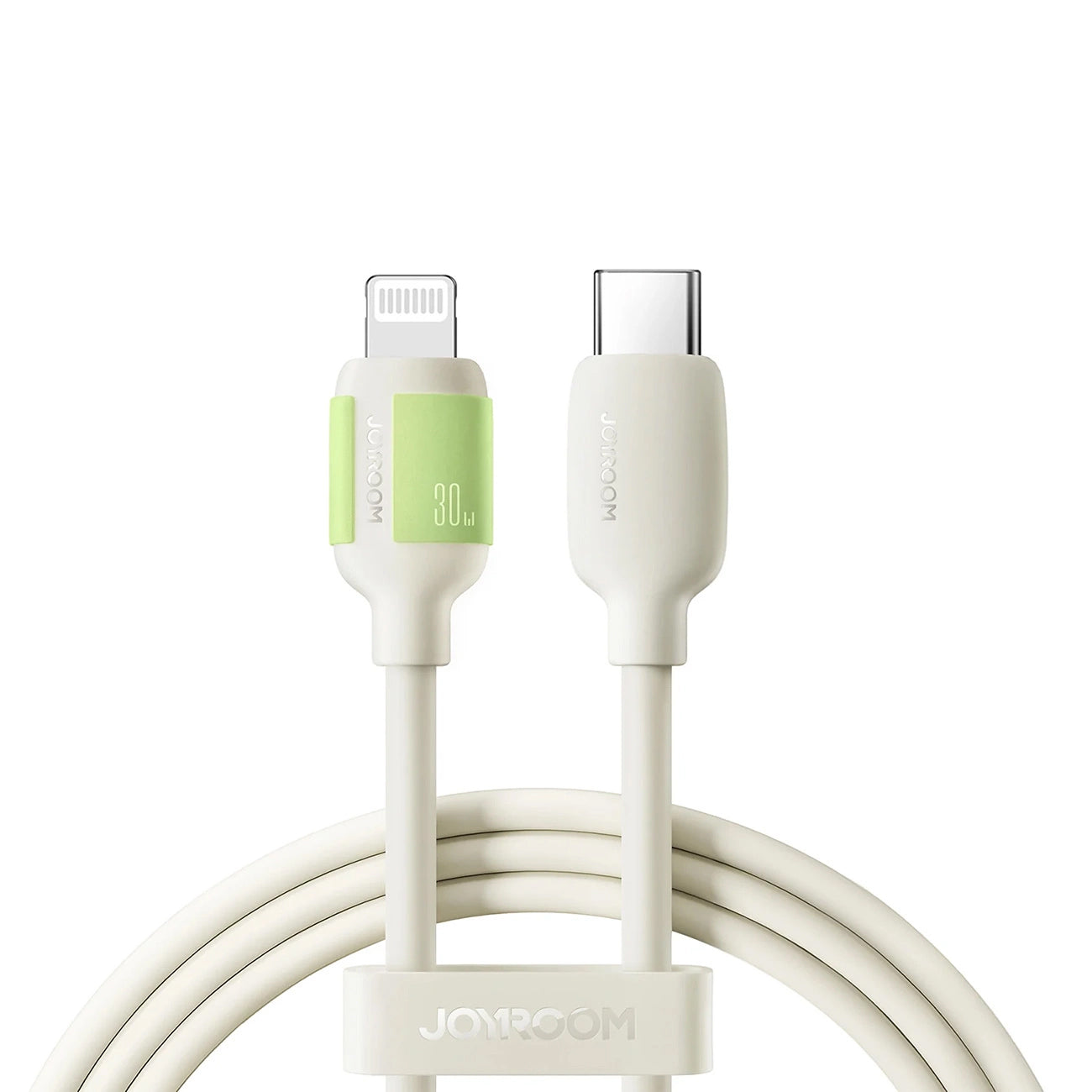 Кабел за данни и зареждане USB-C - Lightning Joyroom S-A53, 30W, 2m, Бежов