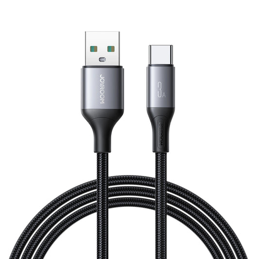 Кабел за данни и зареждане USB-A - USB-C Joyroom S-A28 Flash, 30W, 2m, Черен