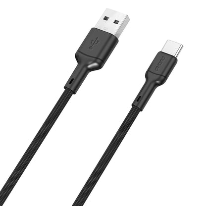 Кабел за данни и зареждане USB-A - USB-C Dudao L9T, 100W, 1m, Черен