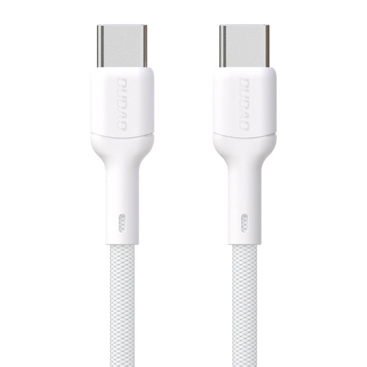 Кабел за данни и зареждане USB-C - USB-C Dudao L9C, 65W, 1m, Бял