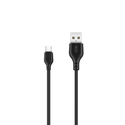 Кабел за данни и зареждане USB-A - microUSB XO Design NB103, 18W, 1m, Черен