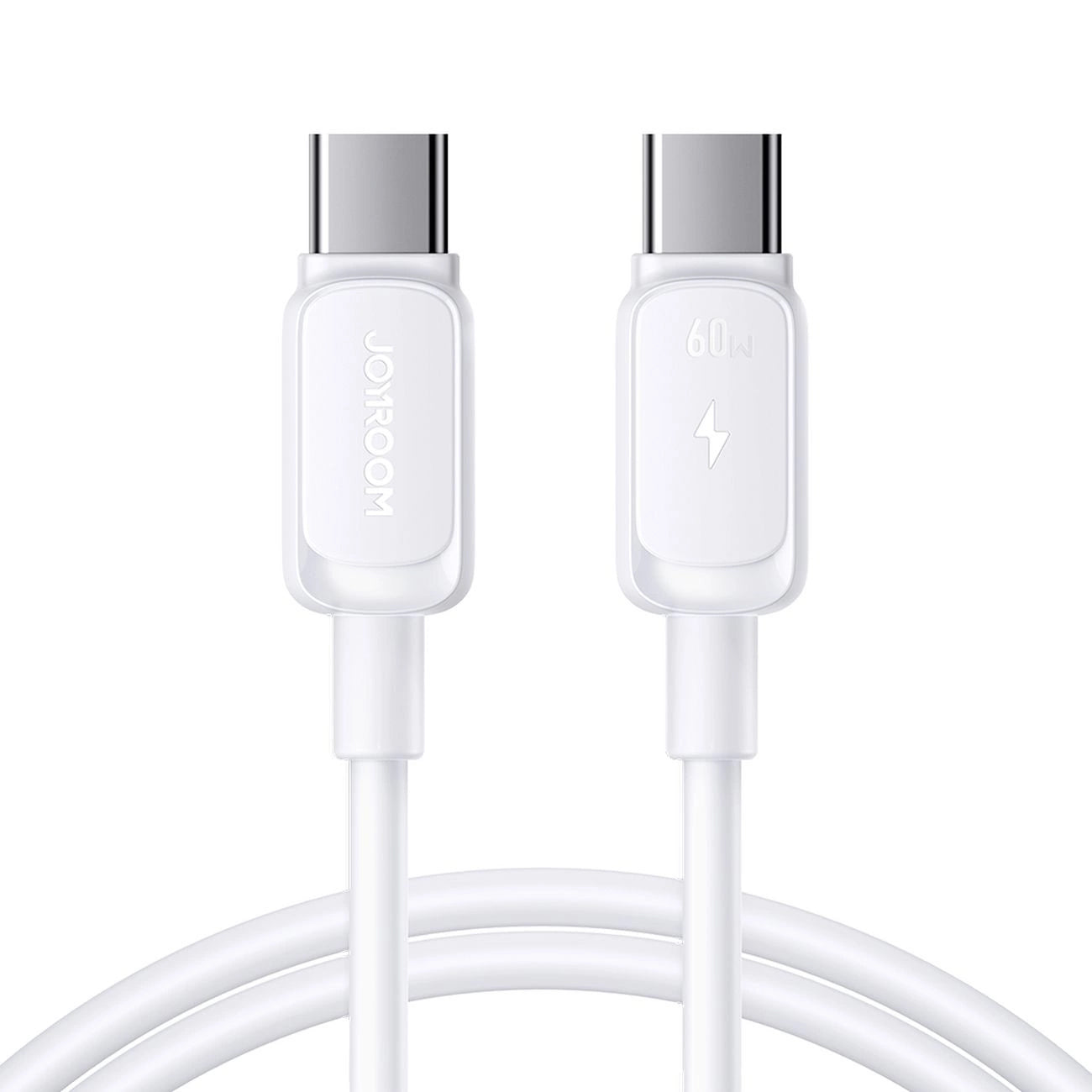 Кабел за данни и зареждане USB-C - USB-C Joyroom S-A14, 60W, 1.2m, Бял