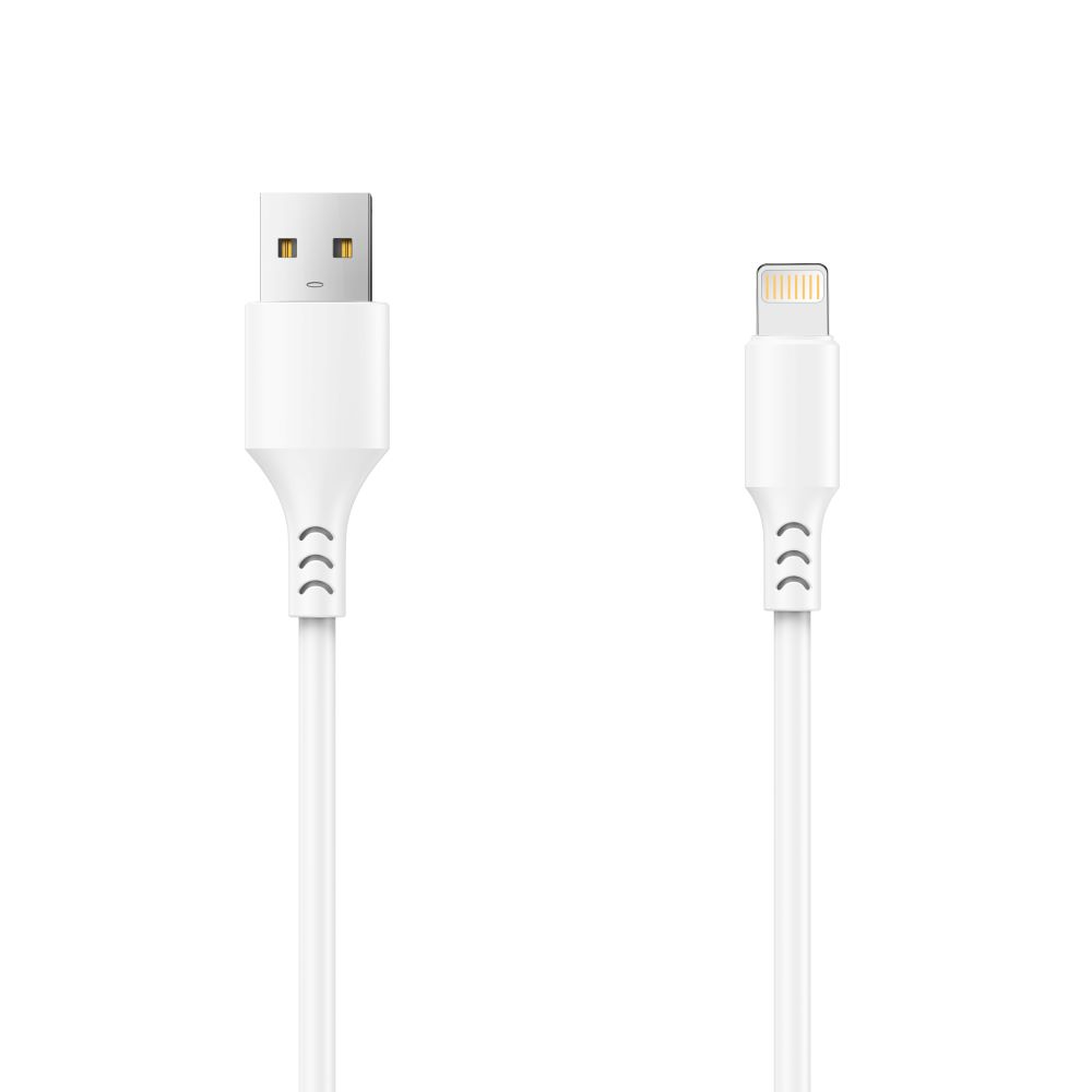 Кабел за данни и зареждане USB-A - Lightning Setty, 18W, 1m, Бял