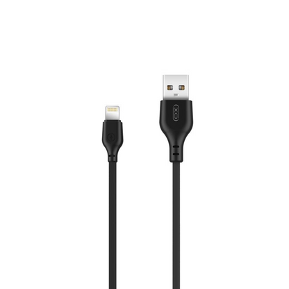 Кабел за данни и зареждане USB-A - Lightning XO Design NB103, 18W, 1m, Черен