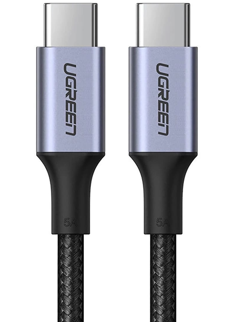 Кабел за данни и зареждане USB-C - USB-C UGREEN US316, 100W, 3m, Сив