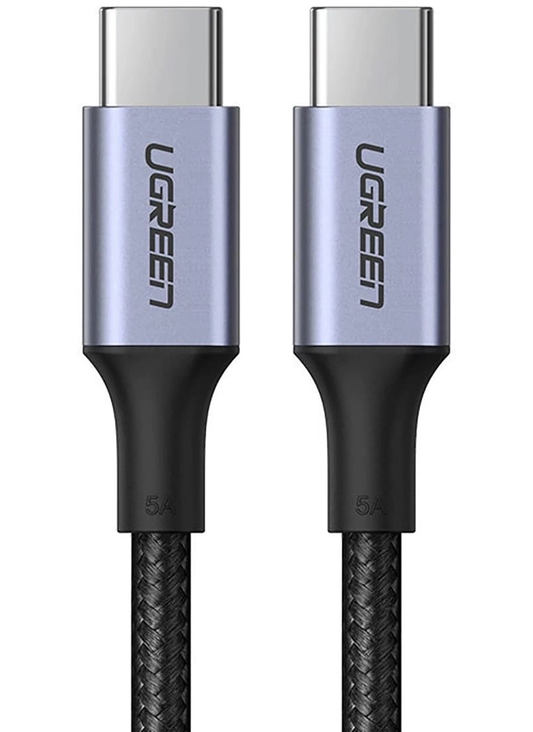 Кабел за данни и зареждане USB-C - USB-C UGREEN US316, 100W, 3m, Сив