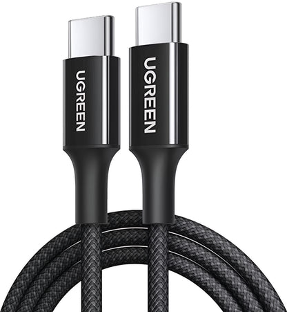 Кабел за данни и зареждане USB-C - USB-C UGREEN L501, 60W, 2m, Черен