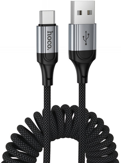 Кабел за данни и зареждане USB-A - USB-C HOCO X121, 18W, 1.5m, Черен