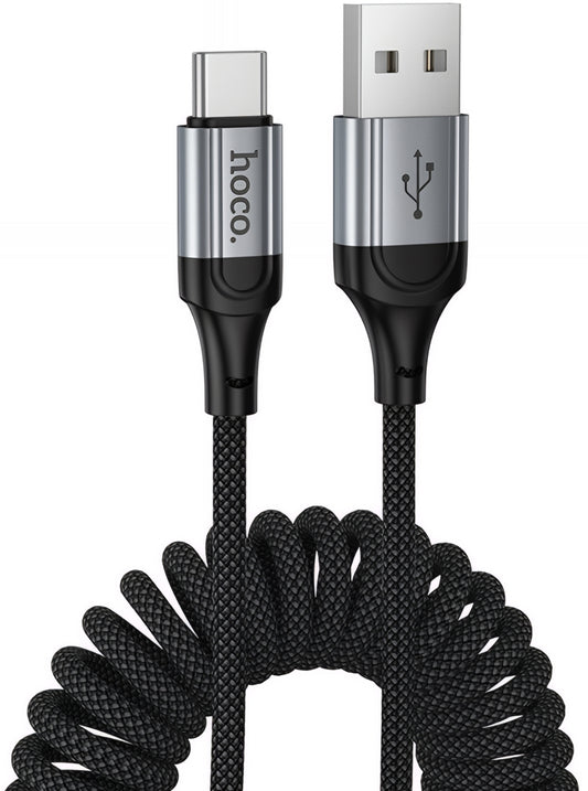 Кабел за данни и зареждане USB-A - USB-C HOCO X121, 18W, 1.5m, Черен