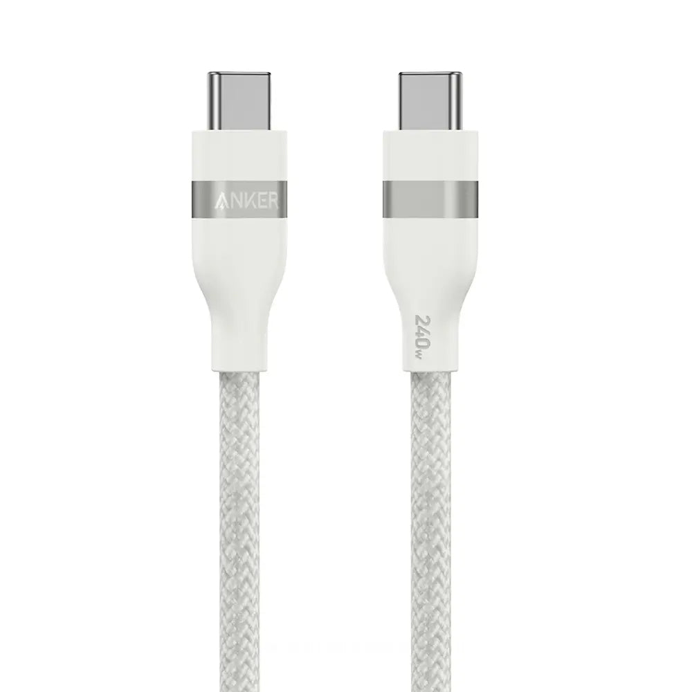 Кабел за данни и зареждане USB-C - USB-C Anker, 240W, 0.9m, Бял A82E2H21