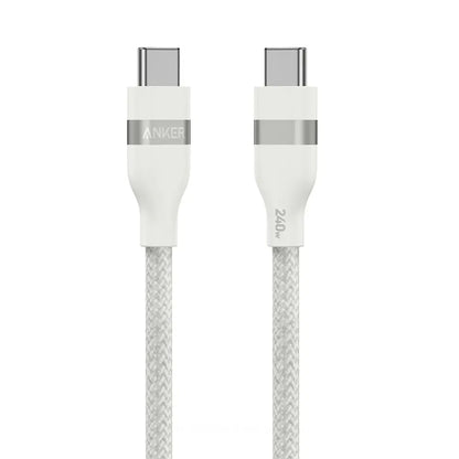 Кабел за данни и зареждане USB-C - USB-C Anker, 240W, 0.9m, Бял A82E2H21