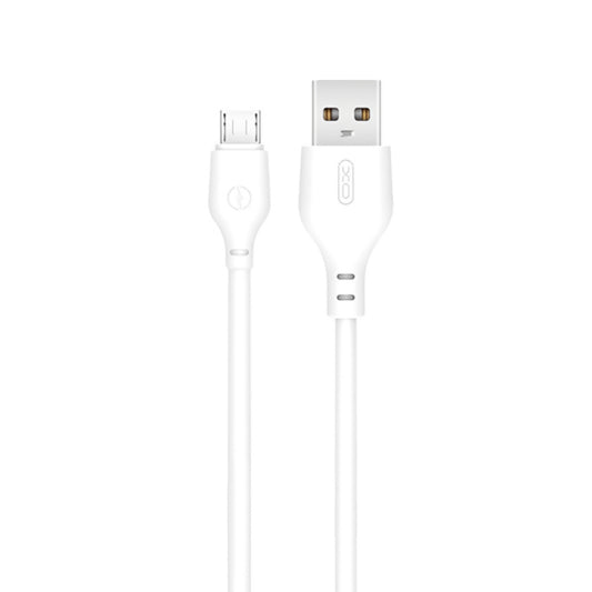 Кабел за данни и зареждане USB-A - microUSB XO Design NB103, 18W, 1m, Бял