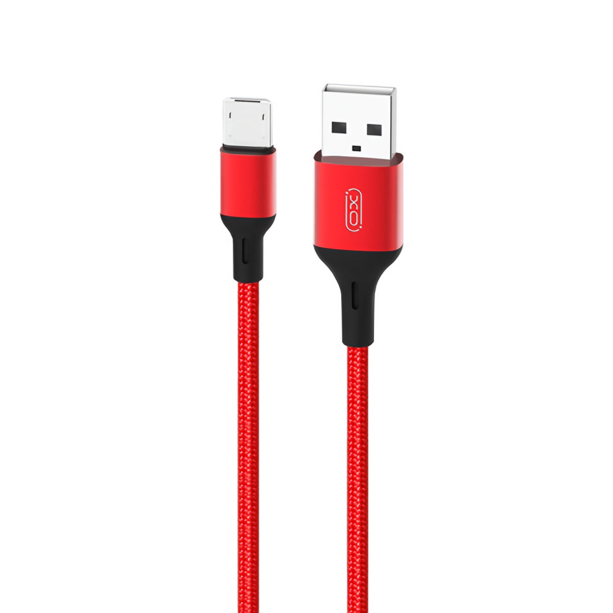 Кабел за данни и зареждане USB-A - microUSB XO Design NB143, 18W, 2m, Червен