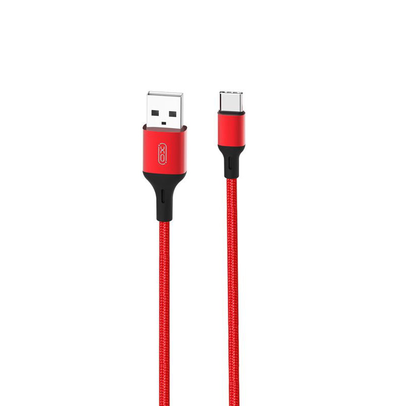 Кабел за данни и зареждане USB-A - USB-C XO Design NB143, 18W, 2m, Червен