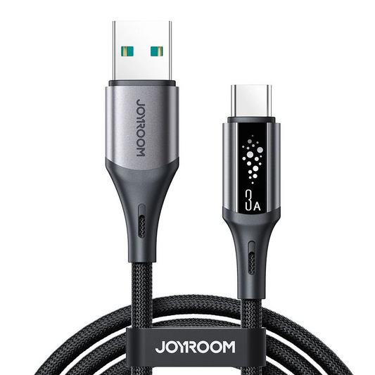 Кабел за данни и зареждане USB-A - USB-C Joyroom S-A60 StarTalk, 18W, 1.2m, Черен