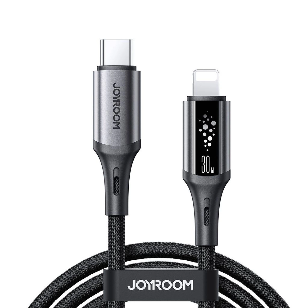 Кабел за данни и зареждане USB-C - Lightning Joyroom S-A60 StarTalk, 30W, 1.2m, Черен