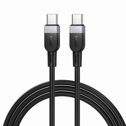 Кабел за данни и зареждане USB-C - USB-C HOCO X109, 60W, 1m, Черен