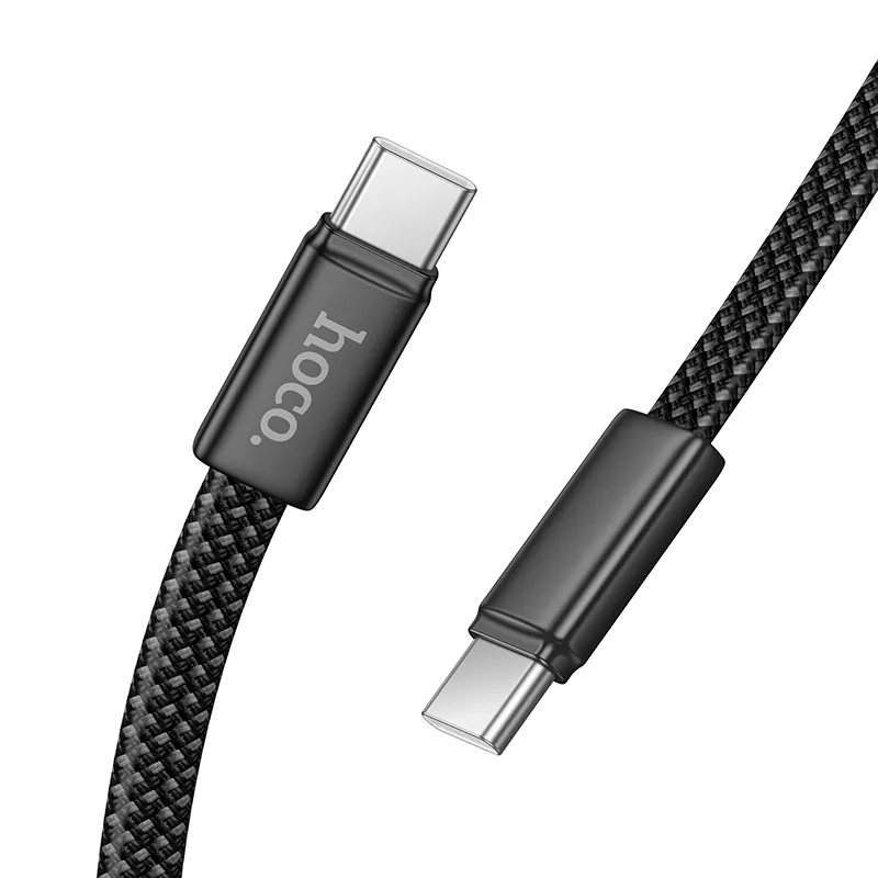 Кабел за данни и зареждане USB-C - USB-C HOCO X125, 60W, 1m, Черен