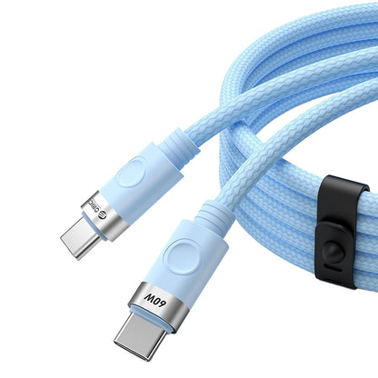 Кабел за данни и зареждане USB-C - USB-C Orico CDX, 60W, 1m, Син
