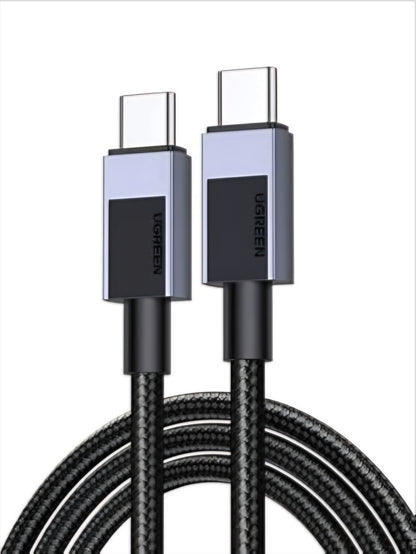 Кабел за данни и зареждане USB-C - USB-C UGREEN L512, 100W, 2m, Сив