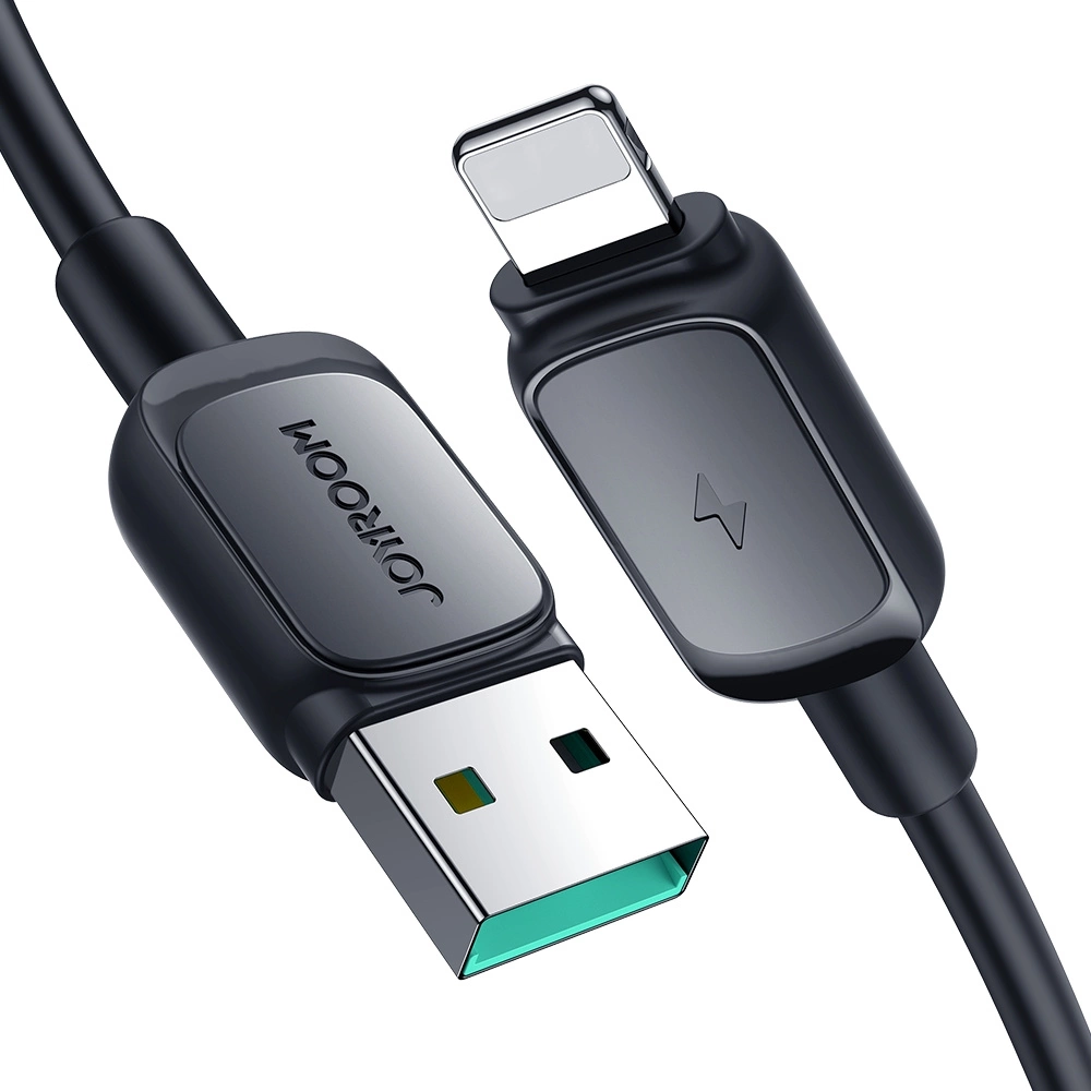 Кабел за данни и зареждане USB-A - Lightning Joyroom S-A14, 18W, 1.2м, Черен