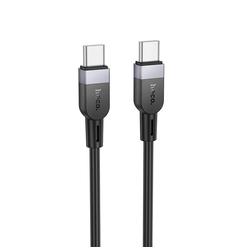 Кабел за данни и зареждане USB-C - USB-C HOCO X109, 60W, 2м, Черен