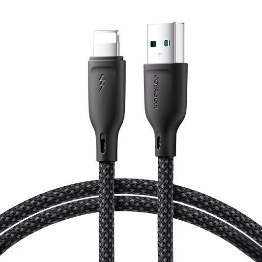 Кабел за данни и зареждане USB-A - Lightning Joyroom S-A34, 18W, 1м, Черен