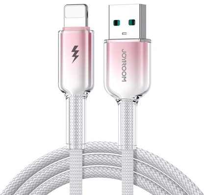 Кабел за данни и зареждане USB-A - Lightning Joyroom S-A42, 18W, 1.2м, бял