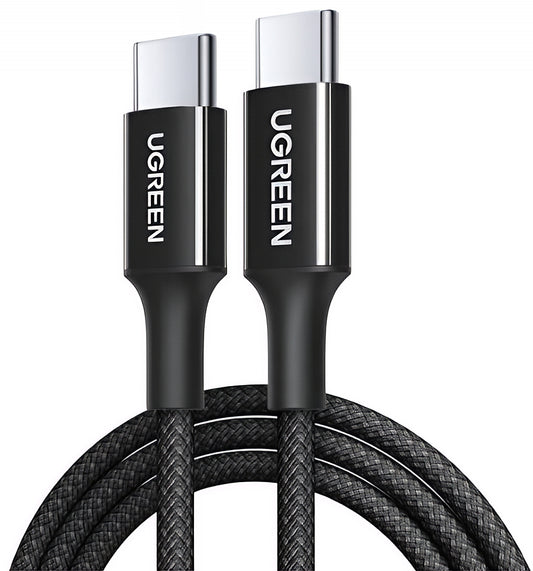 Кабел за данни и зареждане USB-C - USB-C UGREEN L502, 100W, 2м, Черен
